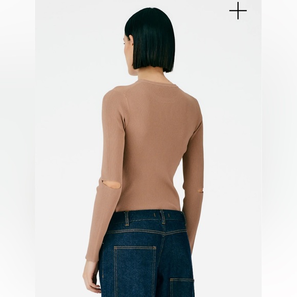 Tibi Giselle Slash Cutout Crewneck Pullover - Picture 9 of 15